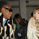 Andre Leon Talley (L) and Anna Wintour attend the Calvin Klein Fall 2007 on February 8, 2007, in New York City.